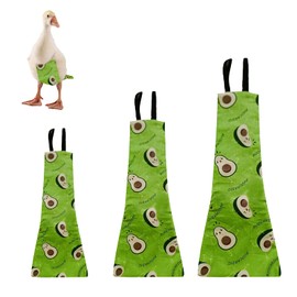 Yanmucy Chicken Duck Goose Diaper Washable Pet Fruit Print Diapers for Hens Roosters Poultry (Avocado, Medium)