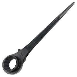 WEDO 24mm Scaffold Podger Ratchet Wrench, One Side Socket Wrench, Quick Release Spud Wrench, 1 Inch Socket Spud Ratchet, Length 355mm, Cr-V