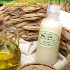 DR. ADORABLE 4 Oz Premium 100% Pure Organic Cold Pressed Babassu Oil Soap Massage Skin Hair