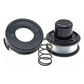 Trimmer Spools for Black and Decker RS-136 Weed Eater GE600 CST800 ST1000 ST4000 ST4500 ST6800 RS-136 with 20ft 0.065" String Trimmer Refills Parts Auto-Feed,RS-136-BKP Replacement Spool (1 Pack)