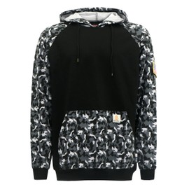 BOCOMAL FR Hoodies Camouflag Lightweight Pullover 7.5oz Cottoon Flame Resistant Men's Hooded Sweatshirts Non Fleece