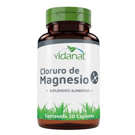 Vidanat Cloruro de Magnesio 30 Cápsulas – Suplemento Alimenticio de Origen Natural