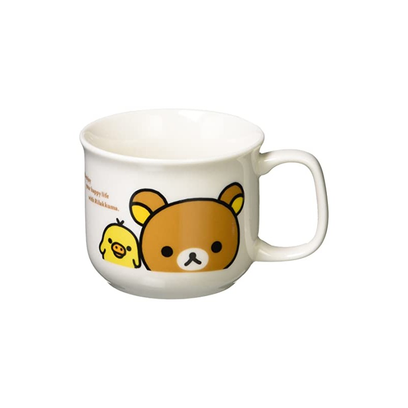 Rilakkuma 362102 Happy Life Mug, 3.0 inches (7.5 cm), Children's