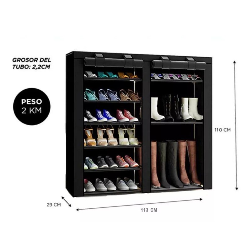 ArgenMex Zapatera Organizador P Botas Altas Armable 26 Pares 9niveles