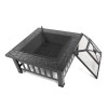 Unbranded Outdoor 32" Metal Firepit Backyard Patio Garden Wood Burning