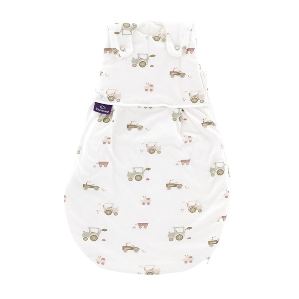 TRÄUMELAND – LIEBMICH Babyschlafsack Little Farm grün | atmungsaktiver Babyschlafsack