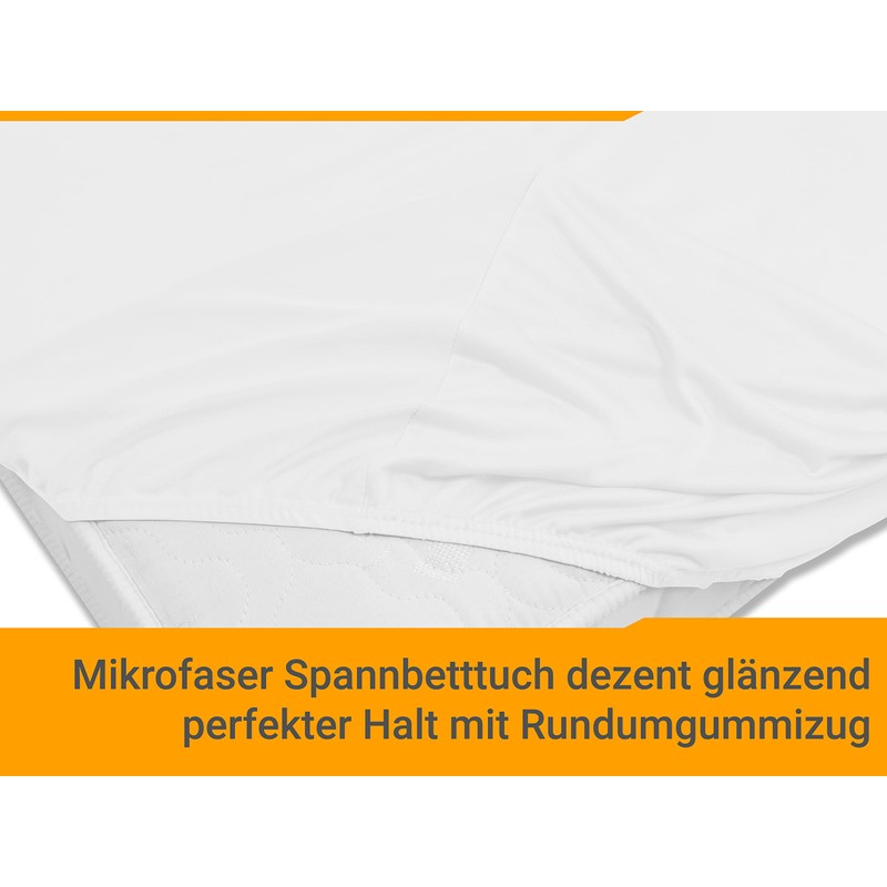 Npluseins Micro-fibre Fitted Sheet – Breathable and Suitable for Allergy