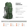 MOUNTAINTOP 70L Internal Frame Backpack Camping Backpacking Hiking Backpack for