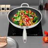Kaichenyt Stainless Steel Wok 13 inch Non Stick Wok Pan