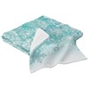 senya Bath Towel Set, Silver Winter Teal Turquoise Snowflakes Christmas