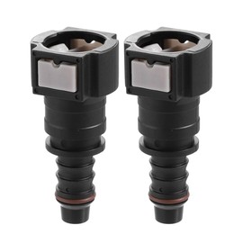 X AUTOHAUX 2pcs Car Fuel Line Quick Connector for 3/8 to 5/16 ID Nylon Tubing