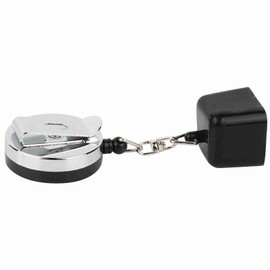 ANKROYU Retractable Billiard Pool Cue Chalk Holder Protective Cover Accessory Portable Durable Plastic Black 63cm Rope Extended Length for Billiards Enthusiasts