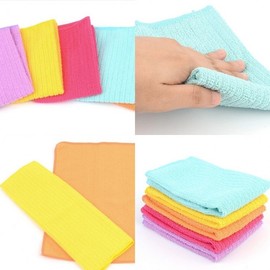 5P cleaning towel shower brush shower sponge bath towel sponge towel bath sponge 3ea