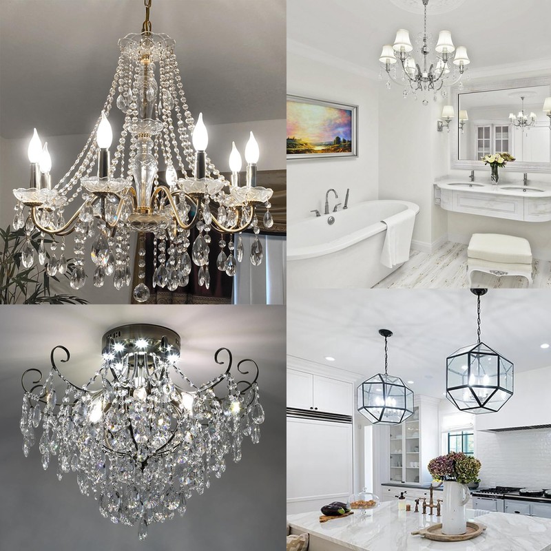 Dimmable E12 Chandelier Light Bulbs 60 Watt, Frosted Candelabra LED
