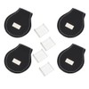 4PCS PU Leather Portable Compact Accurate Size Billiard Chalk Clip