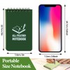 10 Pack Waterproof Notebook, FHDUSRYO 3x5 inch Pocket Notepad, All