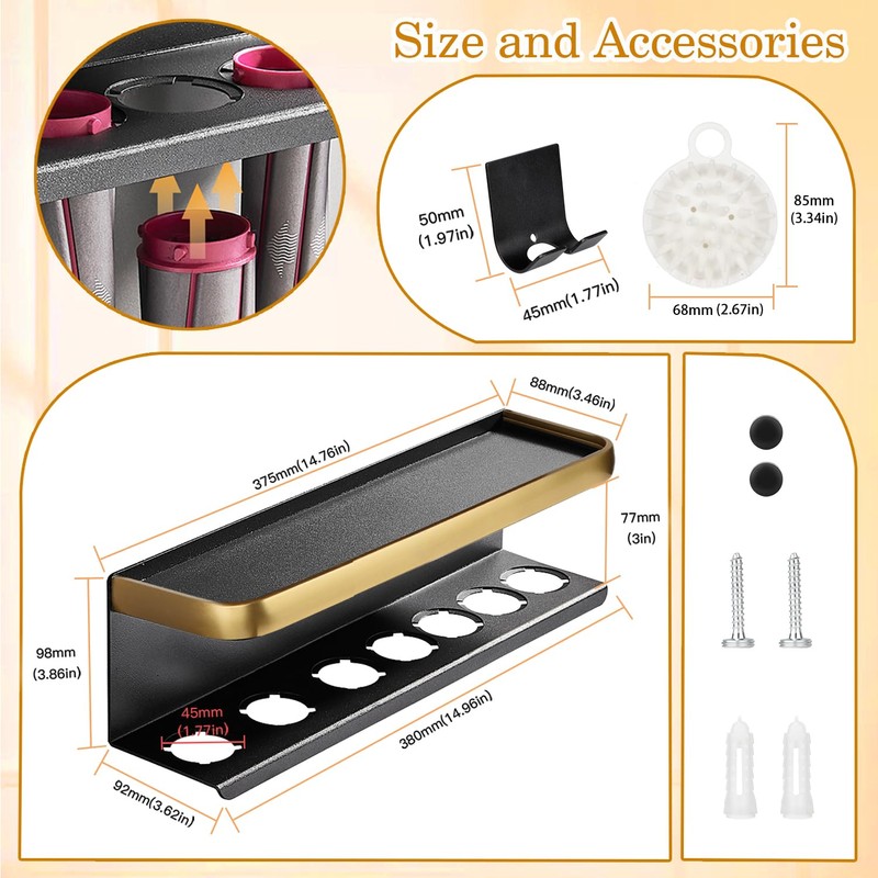 Yimerlen Airwrap Storage Holder Compatible with Dyson Airwrap Curling Iron