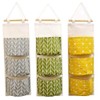 KAHEIGN 3Pcs Wall Hanging Storage Bag, 60 x 20cm Stackable