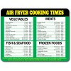 Kitchen AIR FRYER COOKING TIMES CHEAT SHEET KITCHEN GREAT GIFT