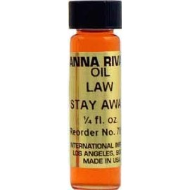 INDIO Anna Riva Oil-Law Stay Away 1/4oz~ for Anointing Candles, Charms & Altar Tools ~