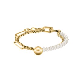 Liebeskind Berlin Women's Bangle Stainless Steel, Stainless Steel, Gold