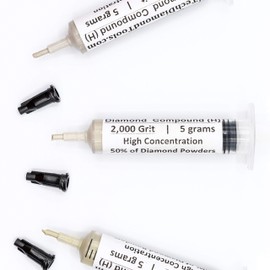 TechDiamondTools Kit of 3 Diamond Polishing Compound Polishing Paste USA Made 1200 2000 4000 Grit for Marble Glass Metal Rock Jewelry Resin Silver Gemstone with High Concentration of Diamond Powder