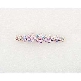 Faship Gorgeous AB Crystal Floral Small Alligator Hair Clip