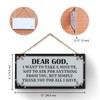 CARISPIBET Dear God home signs decorative kitchen signs living room
