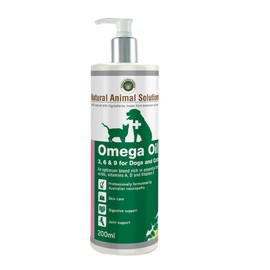 Natural Animal Solutions Omega Oil 3, 6 & 9 for Dogs 200 ml