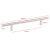 TRIXES 20x Stainless Steel T-Bar Handles with Screws, 200mm Wide