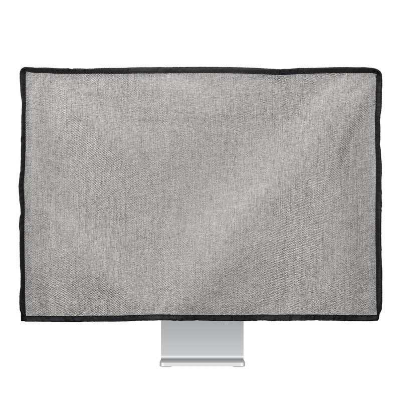 kwmobile Dust Cover for 31-32" Monitor - Linen Monitor Display