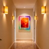 Mutellstory 8x10 Acrylic Picture Frame Neon Floating Photo Frame for