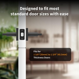 Aqara Entry Door Handle, Exterior Door Entry Handle with Door Lever, Reversible Lever Exterior for Front Entrance and Bedrooms, Non-Locking, Ideal for Modern Doors Smart Locks