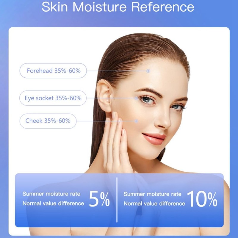 Aribrnten Skin Water Cheek Elastic Skin Age Test Meter Face