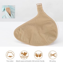 Breast Protective Pocket, Fake Breasts Protective Case, Portable Hook Breast Form Mastectomy Prosthesis Crossdress Transvestite Bra Enhancer Insert for Mastectomy Fake Breast (Right 26560 6FV0A)