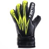Kelme Vortex Training Goalkeeper Gloves, Black/Neon Yellow, Size 8