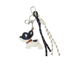 Dboar French Bulldog Leather Purse Charms For Women Cute Designer Keychain Fashion Bag Charm for Handbags Tote Bag Accessories