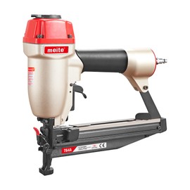 meite T64A 16 Gauge Finish Nailer, Pneumatic Finish Nail Gun, Fits 16 Gauge Finish Nails 1-1/4" up to 2-1/2", Safety & Quick Release Nose, Lightweight Air-Powered Finishing Nail Gun for Woodworking