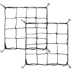 Pack of 2 Grow Tent Net, Flexible Trellis Net with Hooks for Climbing Vegetables, Fruits, Flowers (Black)