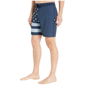 Hurley 18" Phantom Patriot Boardshorts Obsidian 28