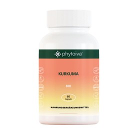 Phytoiva Organic Turmeric Capsules - Turmeric Based on Curcumin - 60 Capsules, 30,000 mg Pure Organic Turmeric - Natural Antioxidant and Anti-Inflammatory - Joint Health and General Wellbeing