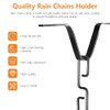 OneNine Rain Chain Clip for Gutter Adapter, Gutter Clip Anchor
