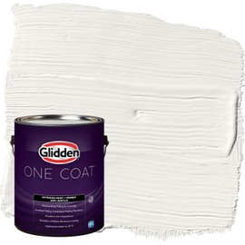 Glidden One Coat 1 gal. Commercial White/White Semi-Gloss Exterior Paint with Primer