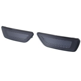X AUTOHAUX Pair Front Bumper Reflector Side Marker 57010720A 57010721AC for Jeep Grand Cherokee 2011-2020 Compass 2011-2016 for Dodge Journey 2011-2017 Black
