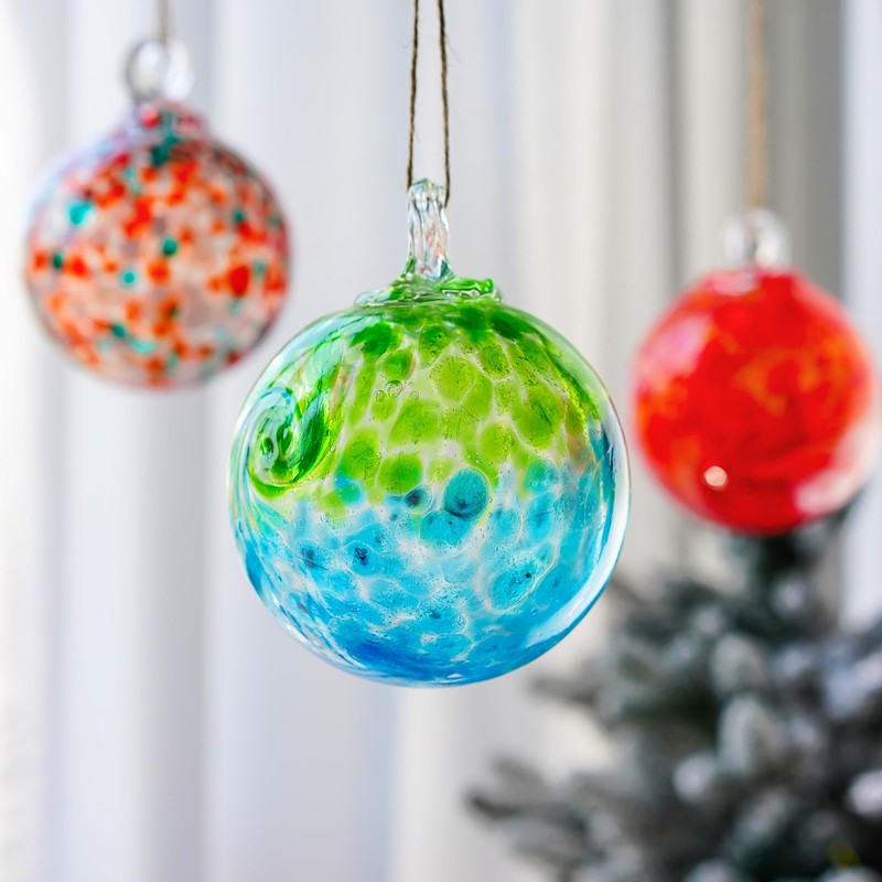 4" Hand Blown Baubles Glass Gazing Ball Garden Ball for