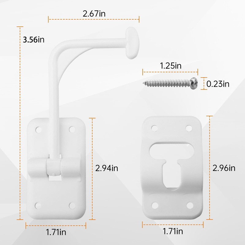 TNITRIB RV T-Style 90 Degree Door Holder Catch Compatible with