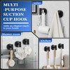 warlve Suction Cup Hooks No Drill Stainless Steel Shower Hooks