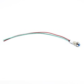 CABLEPELADO LED Pilot Light | LED Indicator Light for Panel | 50 cm | Suitable for Electronic Panels, Control Panels, Electrical Circuits | Mounting Diameter 8 mm | Voltage 220 VAC | Blue LED