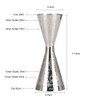 Stainless Steel Jigger Cocktail Shaker, 30ml/45ml with Scale Drink Wine