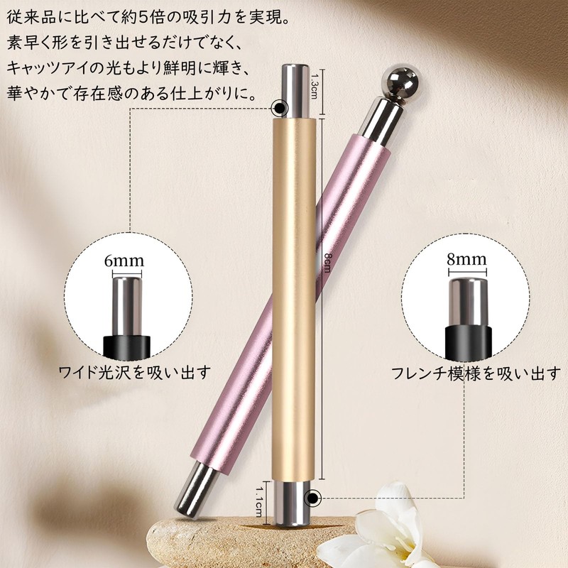 Refoiner Magnetic Nails, Strong Nail Stick, Gel Nail Magnet, For